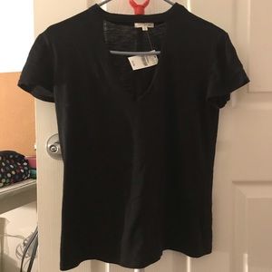 Choker Top V Neck Cut Out